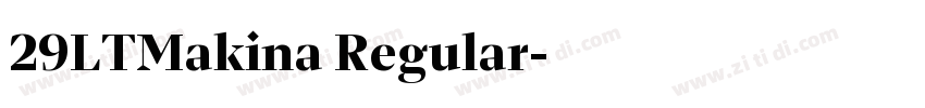 29LTMakina Regular字体转换
